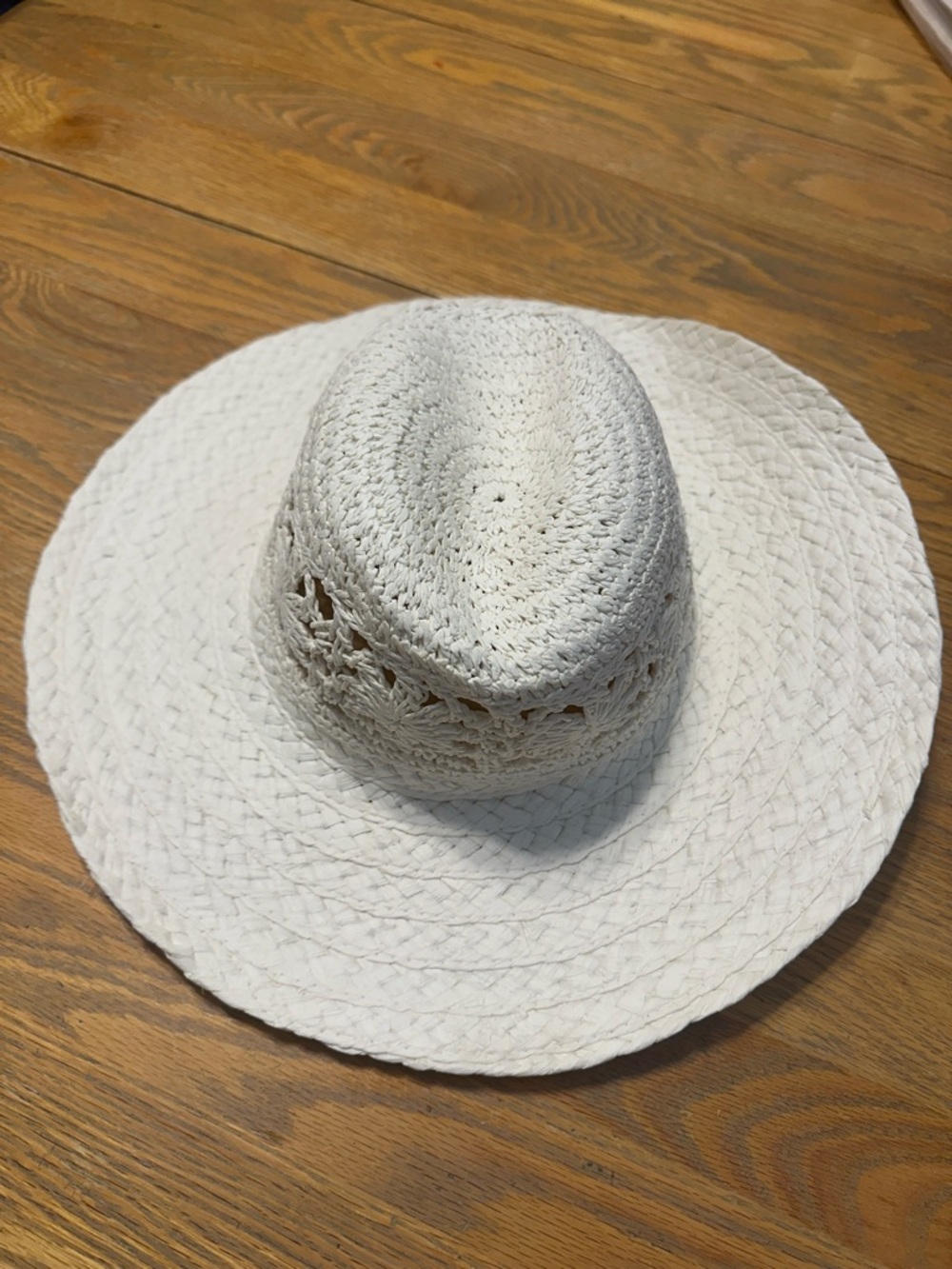 White Braided SummerSun Hat - Women